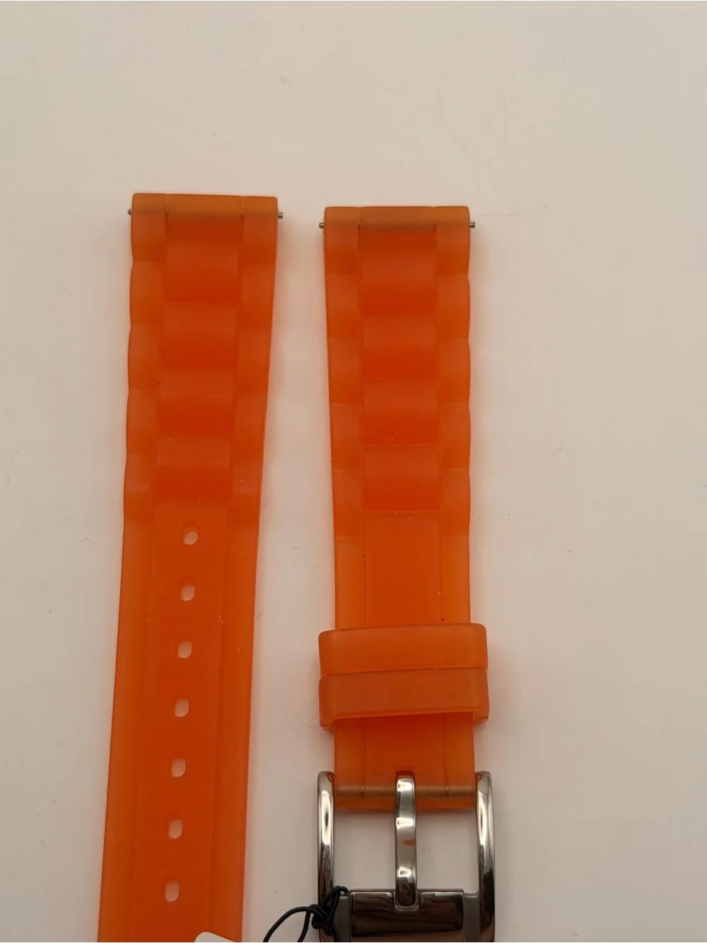 Fossil OEM Silicone Watch Band, New, Orange